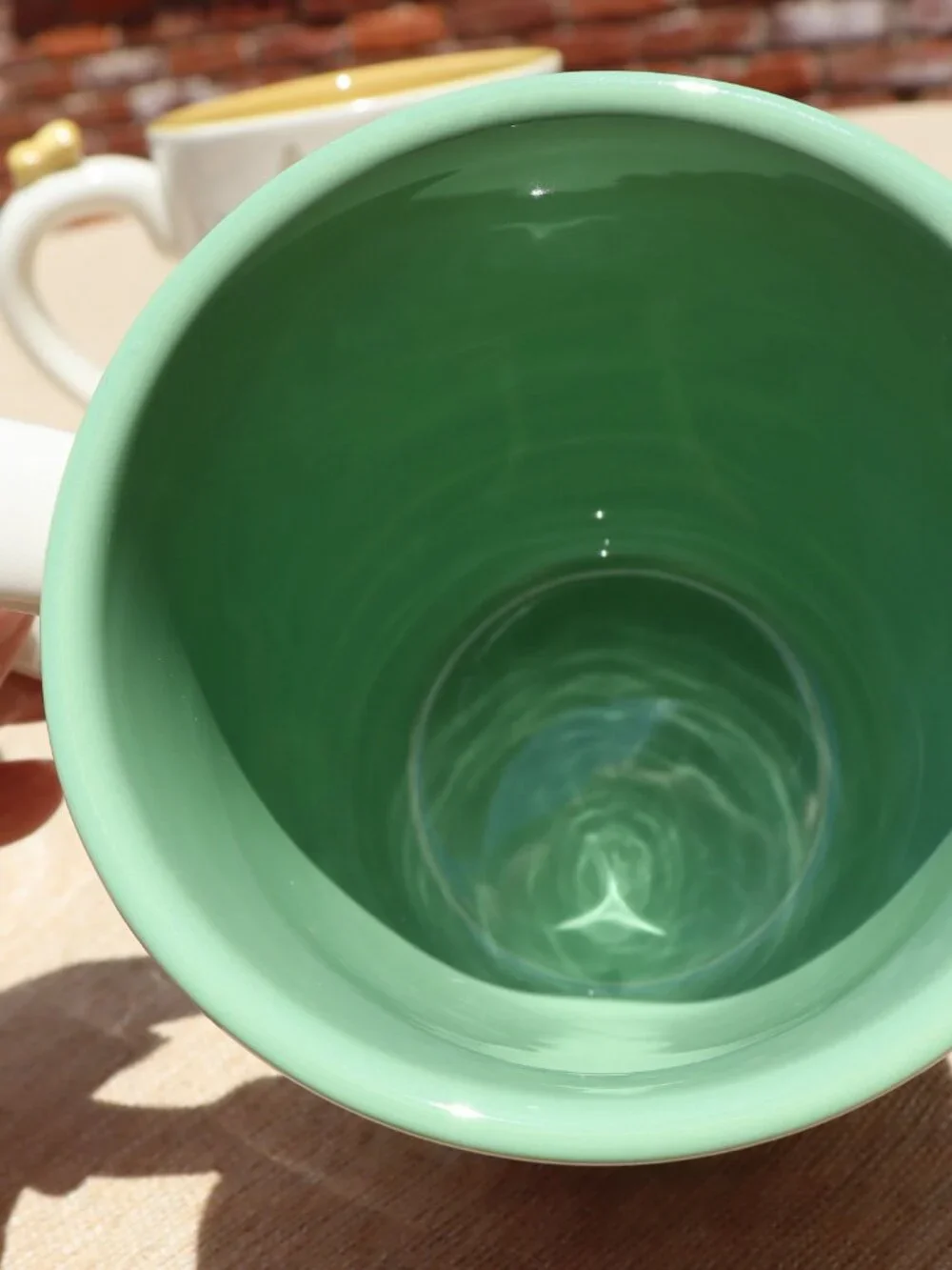 Pier 1 Porcelain Easter Mugs Assorted Colors Butterfly on Handles Set of 3